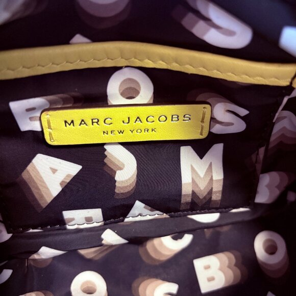 Marc Jacobs Flash Leather Shoulder Bag Lemon - Picture 13 of 14